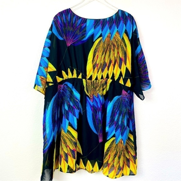 Lane Bryant Multi Color Floral Print Tunic/Dress Size 26/28 - Picture 2 of 6